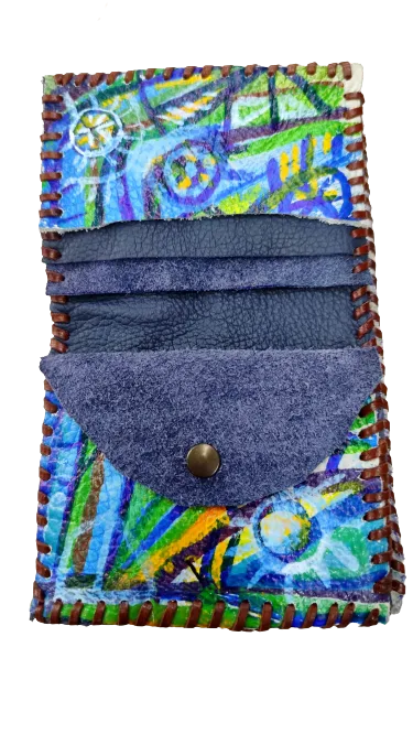 Cartera de cuero pintada - Image 2