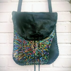 Bolso bandolera con bolsillo pintado Nairobi.