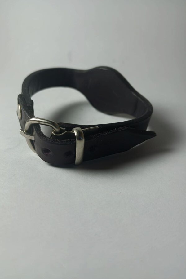 Pulsera de cuero negra Hermes - Imagen 2