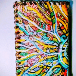 Billetera cartera pintada Abstracta mente.