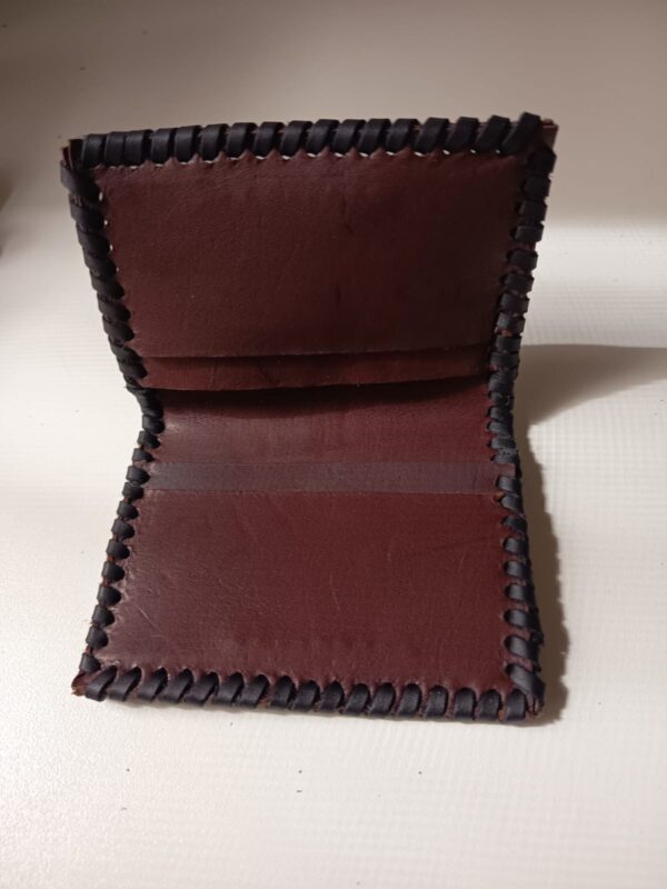 Monedero tarjetero cuero negro, Singapur - Imagen 4