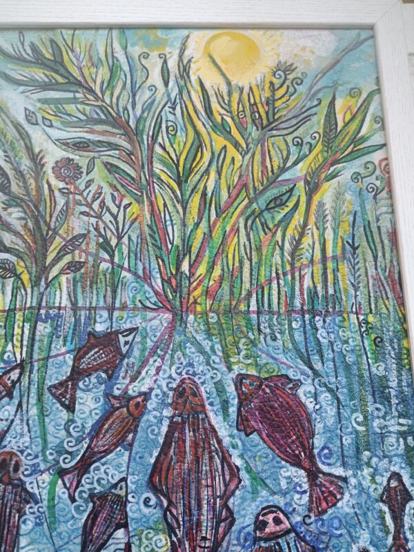 Cuadro de Peces rojos  en Manglar - Imagen 4