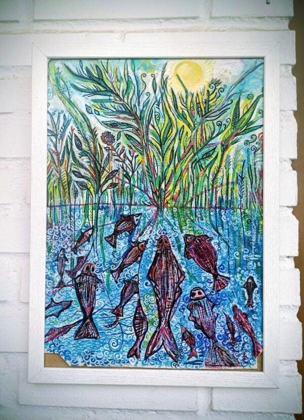 Cuadro de Peces rojos  en Manglar - Imagen 3