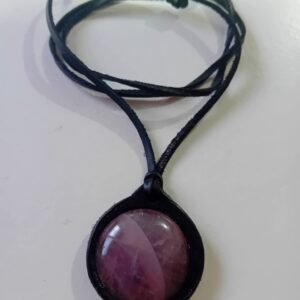 collar cuarzo rosa