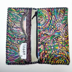 Billetera cartera larga con monedero y cremallera Selva